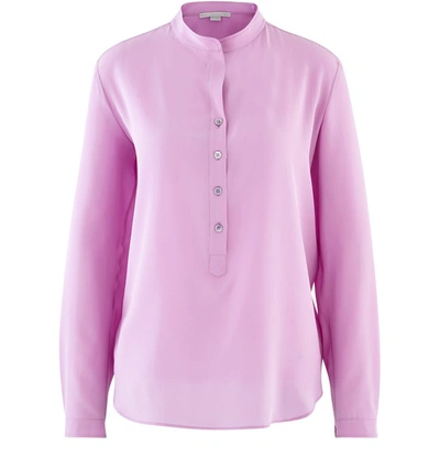 Shop Stella Mccartney Eva Silk Shirt In 5200 Lavender