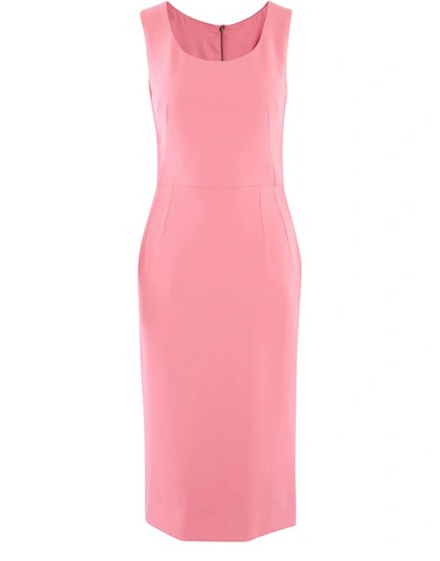 Shop Dolce & Gabbana Midi Dress In Dark Pill Rose