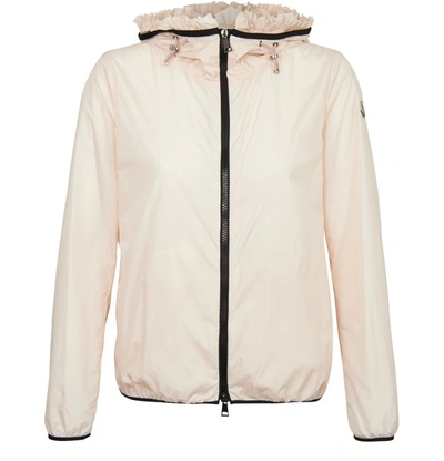 Shop Moncler Lait Waterproof Jacket In Beige