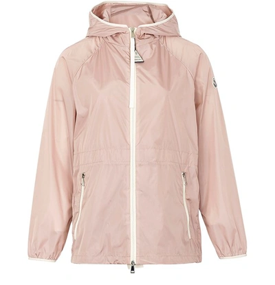Shop Moncler Eau Waterproof Jacket In Pink