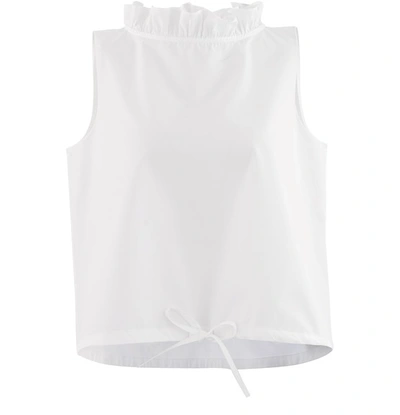 Shop Atlantique Ascoli Sleeveless Blouse In White