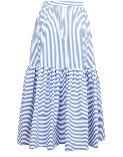 Shop Staud Orchid Skirt In Blue White