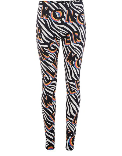 Shop Moncler Genius 0 Richard Quinn - Logo Leggings In Multi