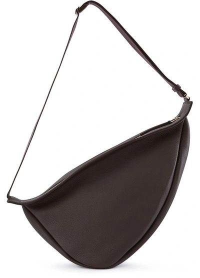 Shop The Row Slouchy Banana Bag Large In Aubergine Pt