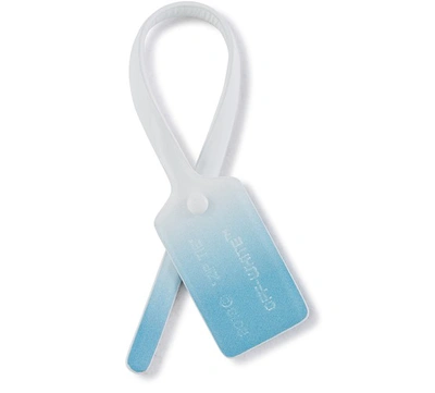 Shop Off-white Ziptie Charm In Light Blue