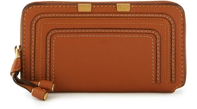 Shop Chloé Marcie Wallet In Tan