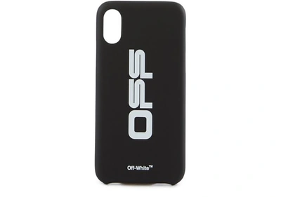 Shop Off-white Iphone Xs "off" Case In Black/white