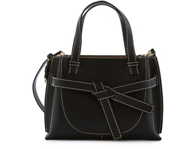 Shop Loewe Gate Top Handle Mini Shoulder Bag In Black