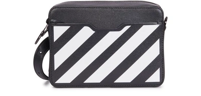 Shop Off-white Diag Camera Bag In Black & White