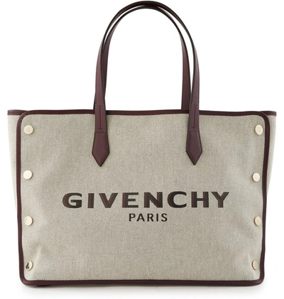Shop Givenchy Bond Medium Shopping Bag In Aubergine