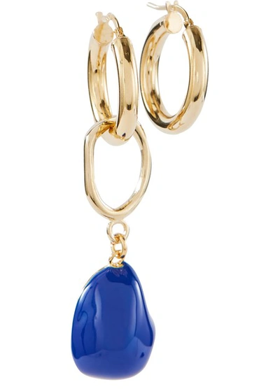 Shop Mounser Bolsa Chica Earrings In Blue
