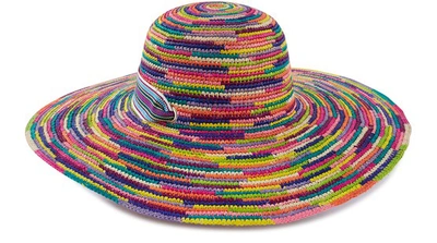 Shop Sensi Studio Capeline Hat In Crochet In Multicolor