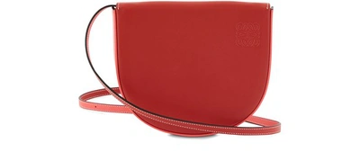 Shop Loewe Heel Shoulder Bag In Pomodoro Poppy Pink