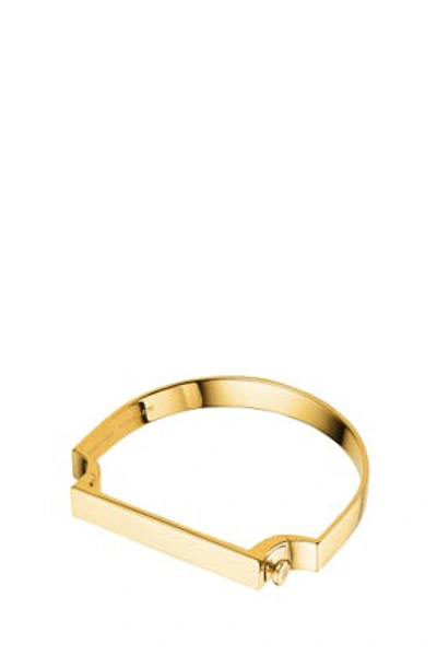 Shop Monica Vinader Signature Bangle In Metallic