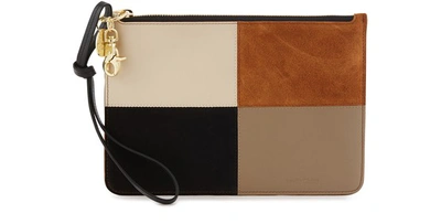 Shop See By Chloé Emy Clutch Bag In Caramello