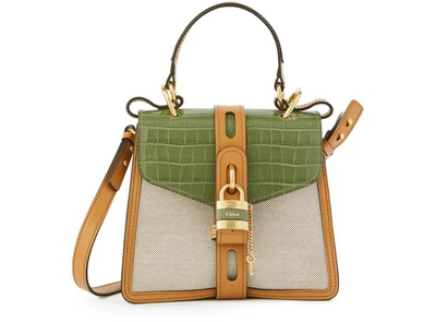 Shop Chloé Aby Bag In Misty Forest