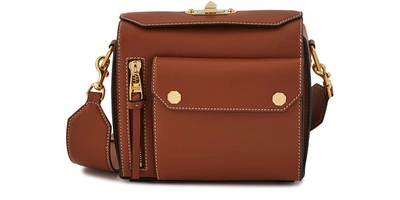 Shop Alexander Mcqueen Box Bag 21,5 Shoulder Bag In 2050 - Tan