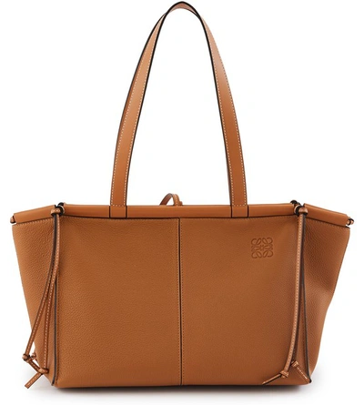 Shop Loewe Cushion Tote Small In Light Caramel