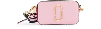 Shop Marc Jacobs The Snapshot Crossbody Bag In Powder Pink Multi