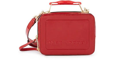 Shop Marc Jacobs The Box 20 Patent Leather Cross-body Bag In Berry Multi