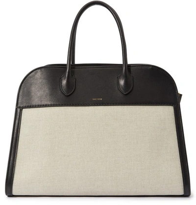 Shop The Row Margaux Handbag In Natural/black Shg