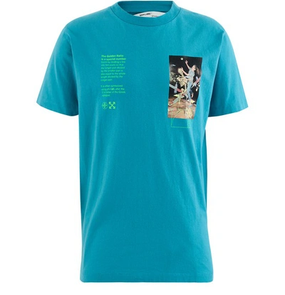Shop Off-white Pascal Painting T-shirt In Petrol Blue