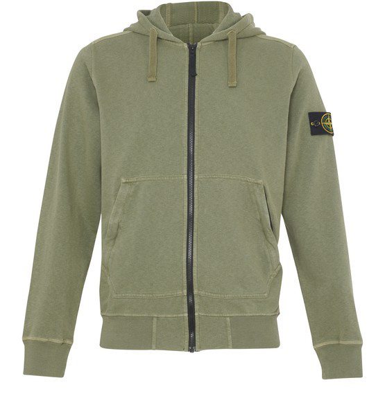 stone island hoodie zip up