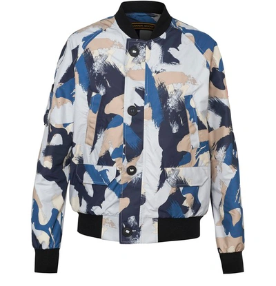 Shop Canada Goose Faber Bomber In Free Form Camo Admiral Navy