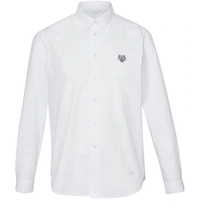 Shop Kenzo Casual Fit Tiger Shirt In White