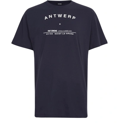 Shop Raf Simons Antwerp T-shirt In Dark Navy