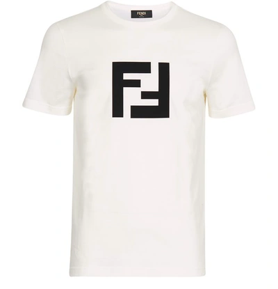 Shop Fendi Ff T-shirt In Natural