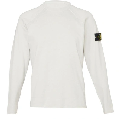 Shop Stone Island Reversible Sweater In Ivory