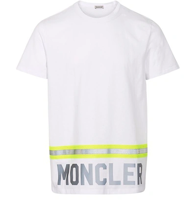 Moncler Fluorescent And Reflective Details T-shirt In White | ModeSens