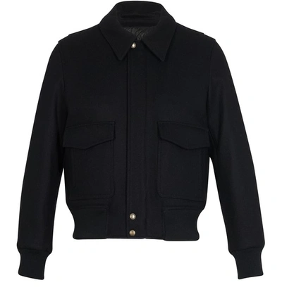 Shop Ami Alexandre Mattiussi Zipped Blouson Jacket In Noir