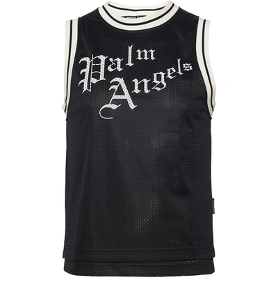 Shop Palm Angels Sacred Heart Top In Black Multicolor