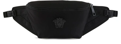 Shop Versace Belt Bag In Nero
