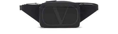 Shop Valentino Garavani - Xl Logo Crossbody Bag In Black
