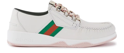 Shop Gucci Agrado Sneakers In White