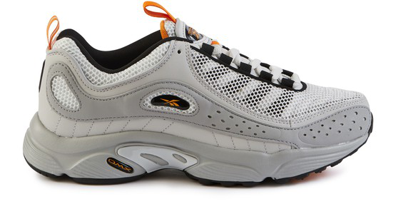 reebok grey and orange shoes