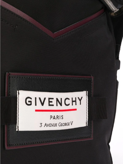 Shop Givenchy Logo Backpack In Black