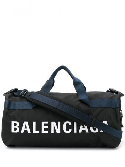 Shop Balenciaga Gymsack With Logo In Black