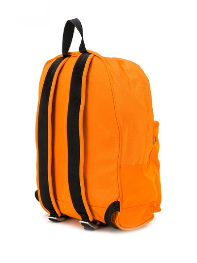 Shop Kenzo Large Tiger Canvas Backpack In Orange