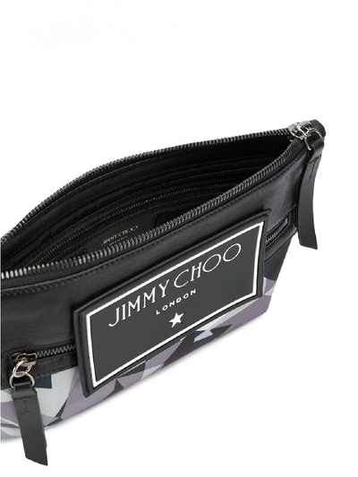 Shop Jimmy Choo Kimi Suede Clutch In Black