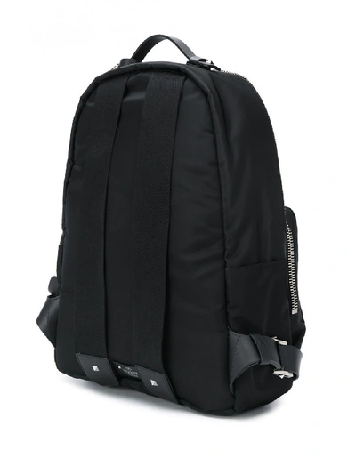 Shop Valentino Vltn Leather Backpack In Black