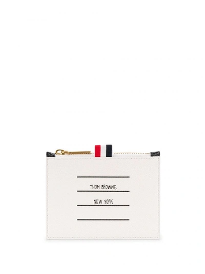 Shop Thom Browne Small Clutch With Print In Black