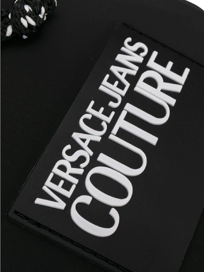 Shop Versace Jeans Couture Contrast Logo Messenger Bag