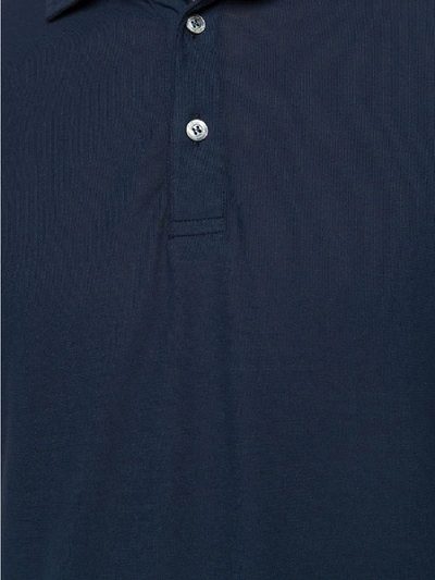 Shop Drumohr Cotton Polo In Blue