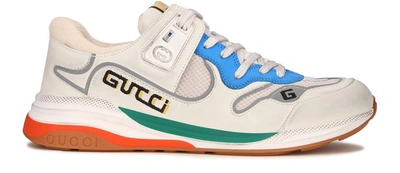 Shop Gucci Ultrapace Sneakers In Bia/bian/silv/whi.g/