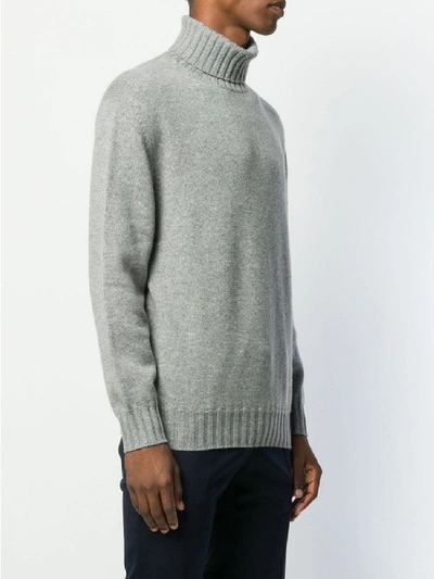 Shop Brunello Cucinelli Cashmere Turtle-neck Sweater In Grey