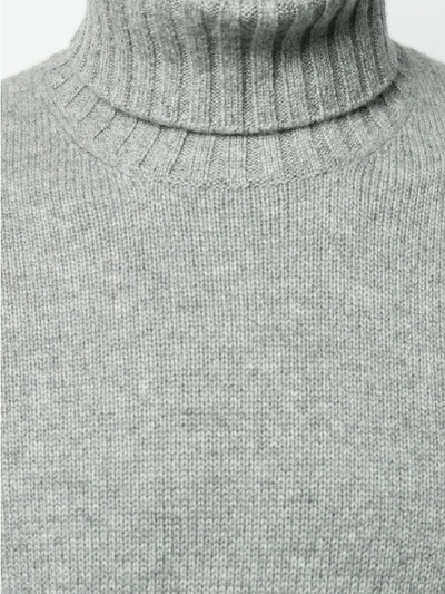 Shop Brunello Cucinelli Cashmere Turtle-neck Sweater In Grey
